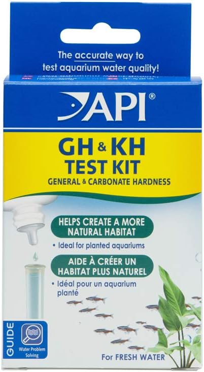 Kit de test GH et KH API pour mesurer la dureté de l'eau d'aquarium