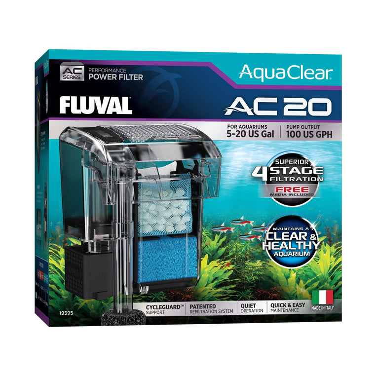 Filtre suspendu AquaClear 70 pour aquariums jusqu'à 265 litres