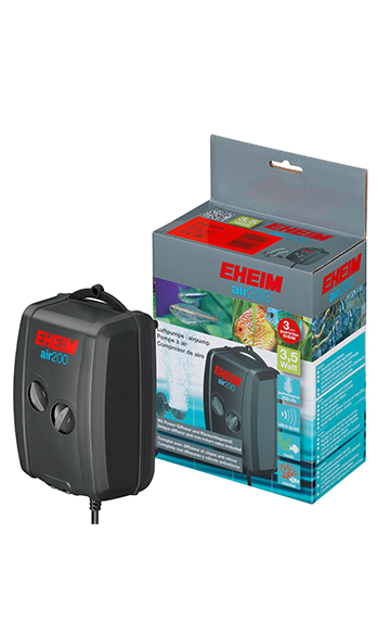 Pompe à air pour aquarium à double sortie Eheim Air Pump 200 pour aquariums jusqu'à 60 gallons