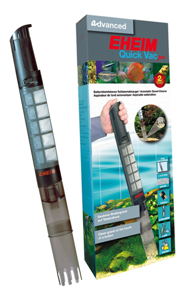 Aspirateur à gravier et extracteur de boues pour aquarium à piles Eheim Quick Vac Pro