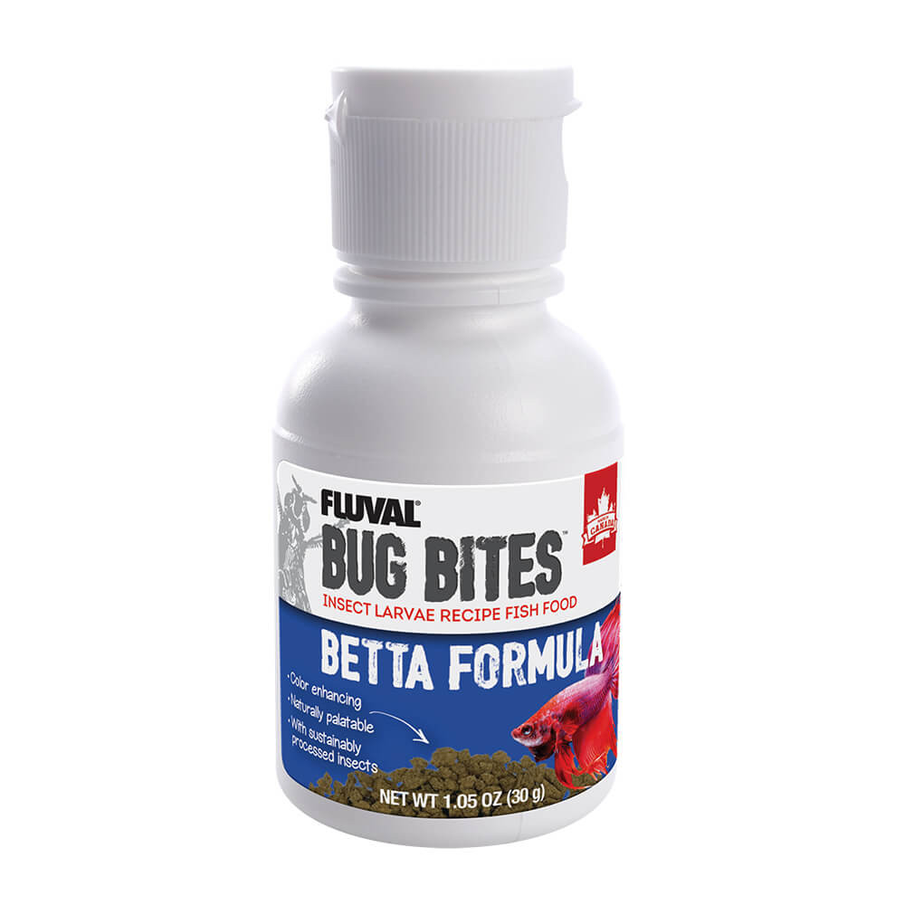 Flacon de nourriture en micro-granulés pour poissons Fluval Bug Bites Betta Formula