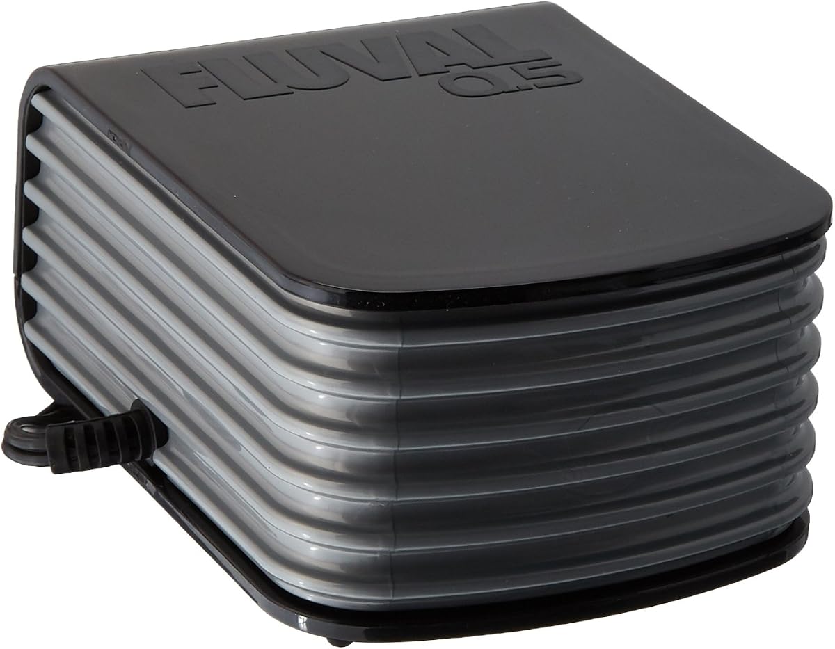 Pompe à air silencieuse pour aquarium Fluval Q.5 pour aquariums jusqu'à 45 gallons
