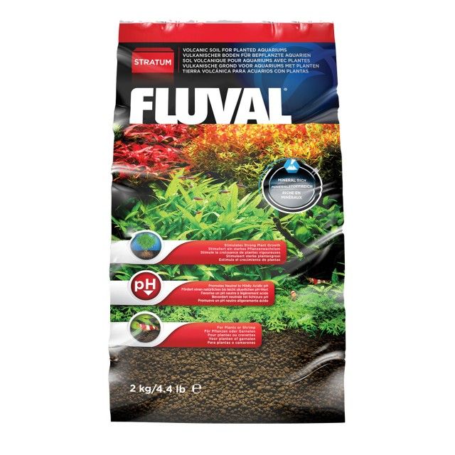 Substrat de sol technique actif pour aquarium Fluval Plant and Shrimp Stratum pour aquariums plantés et à crevettes