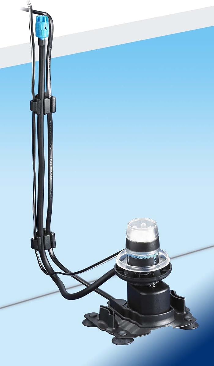 Aérateur venturi immergeable pour aquarium Hydor Ario 2 avec colonne de bulles éclairée par LED