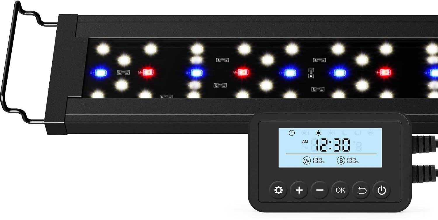 Rampe LED plein spectre programmable pour aquarium NICREW SkyLED Plus avec contrôleur