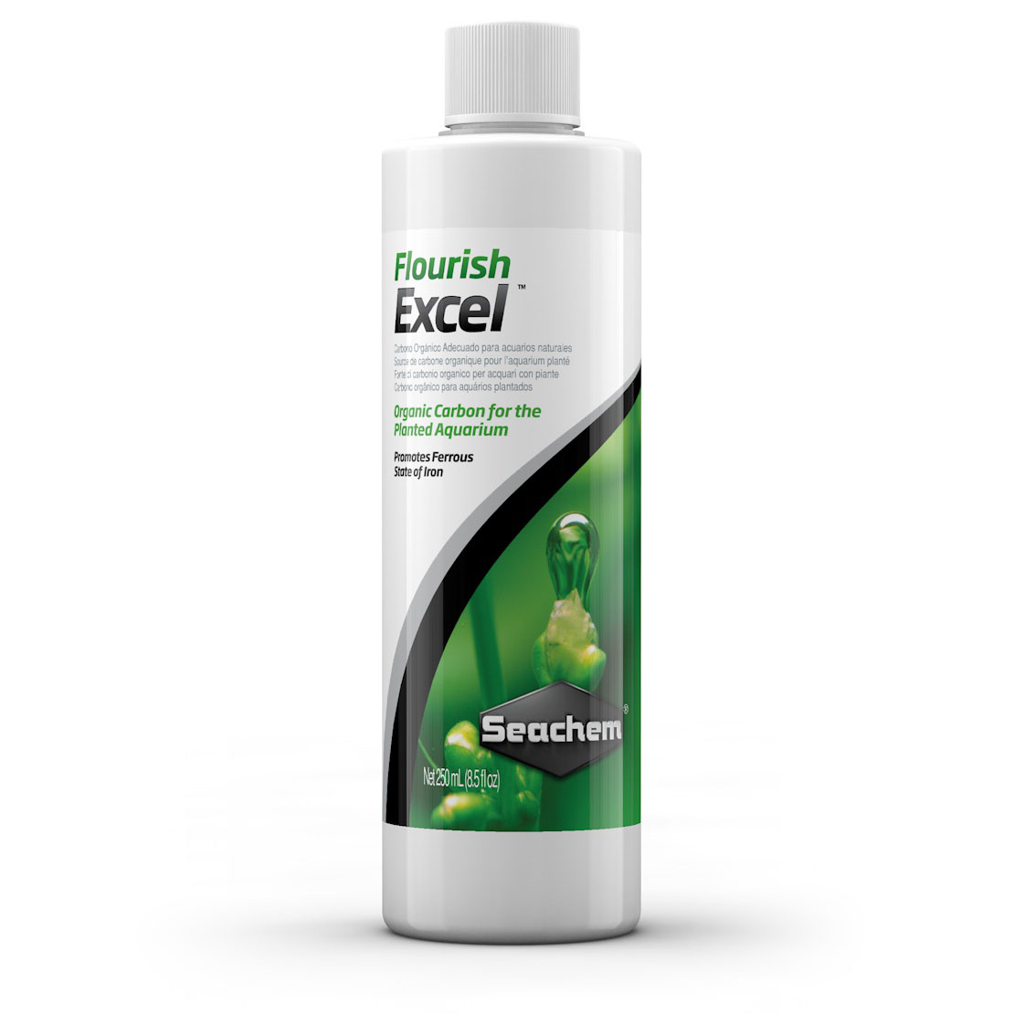 Supplément de carbone liquide Seachem Flourish Excel 500 mL pour aquariums plantés