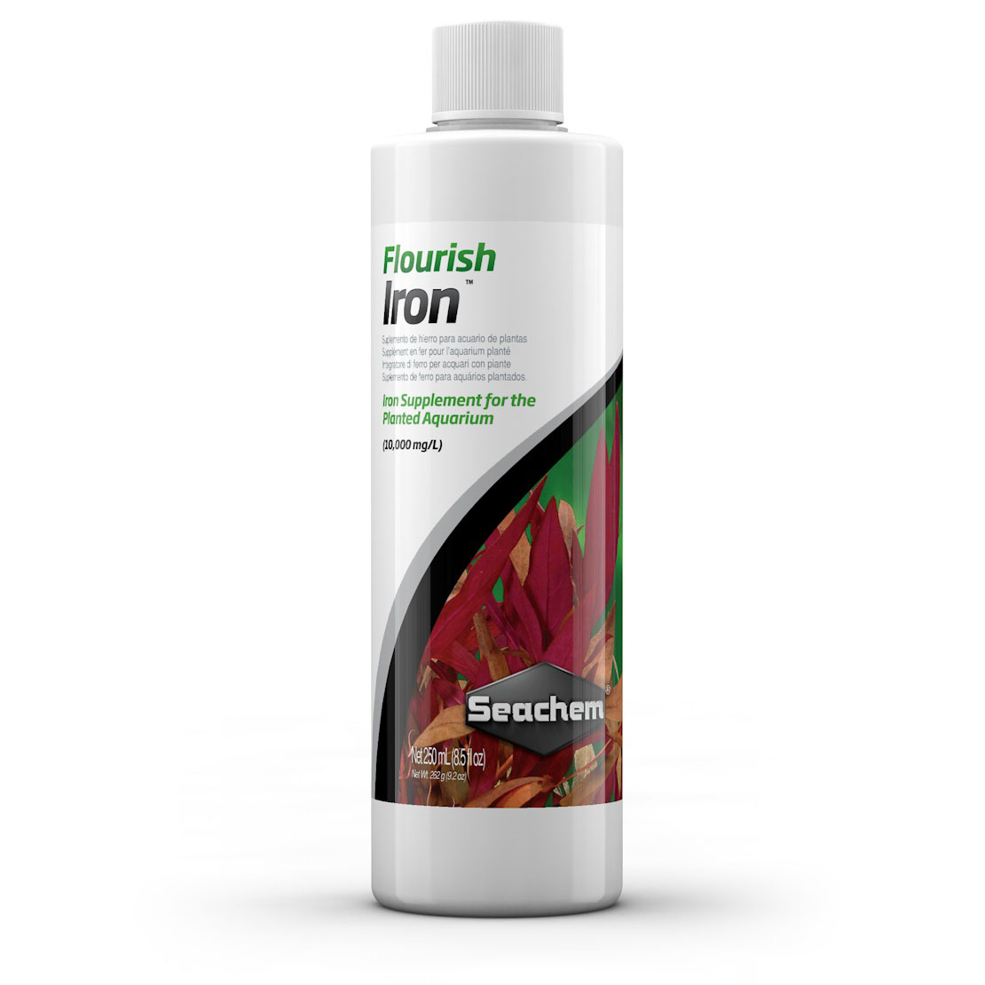 Flacon de supplément Seachem Flourish Iron 500 mL pour plantes d'aquarium