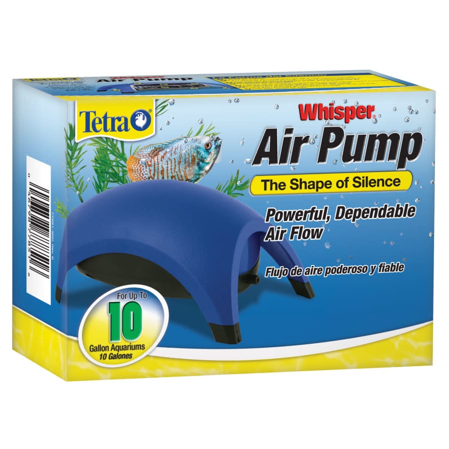 Pompe à air nano Tetra Whisper 10 pour aquariums jusqu'à 10 gallons